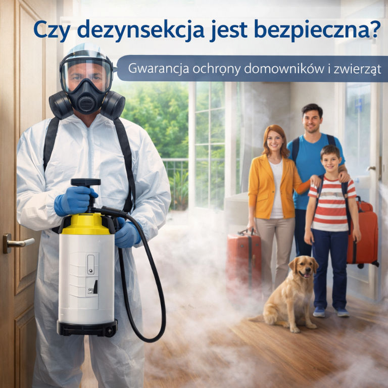 Czy dezynsekcja jest bezpieczna? Ochrona dla domowników i zwierząt